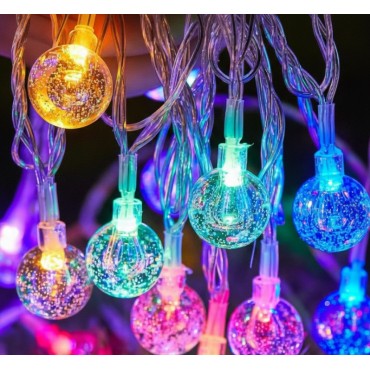 Kristal Top Gün Işığı Dekoratif Işık 5 Metre 28 LED 