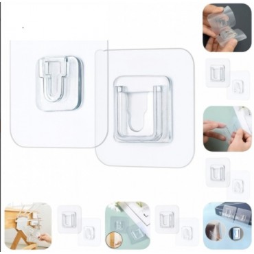 Geçmeli Klips Eşya Sabitleme Askısı 10'lu Set