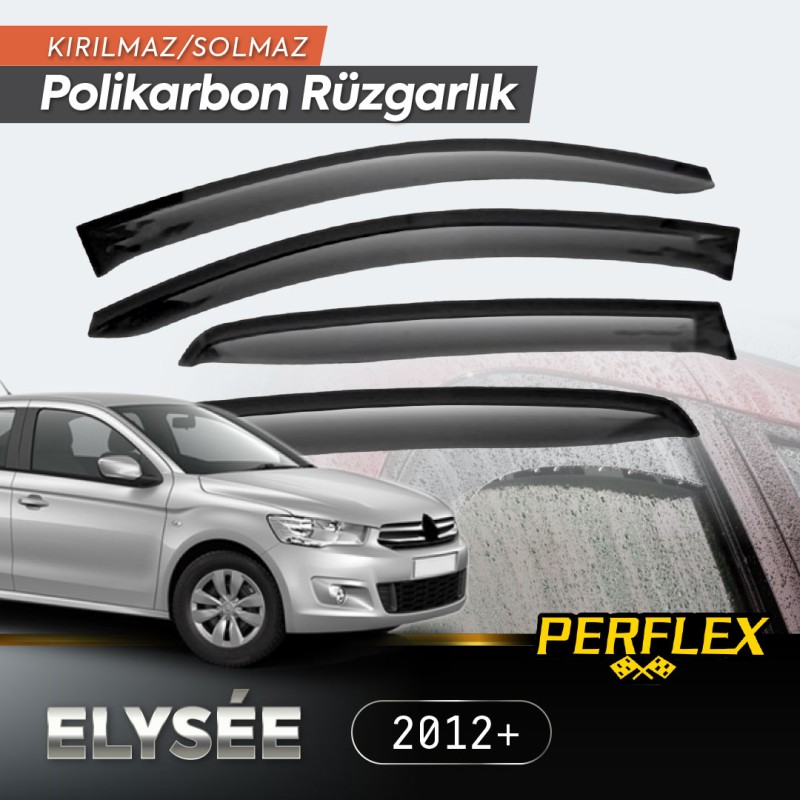 Perflex Polikarbon Kırılmaz Rüzgarlık V2 Mugen Fiat Fiorino 2007+  