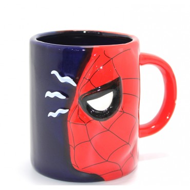 3D Spiderman Tasarımlı Porselen Kupa Bardak