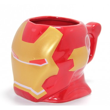 Marvel Iron Man Kabartmalı Kask Tasarımlı Kupa Bardak