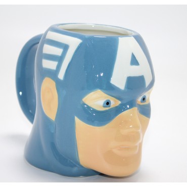 Marvel Captain America (Kaptan Amerika) 3D Kabartmalı  Kupa Bardak 