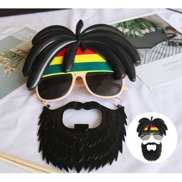 Rasta Peruklu Bob Marley Parti Gözlüğü