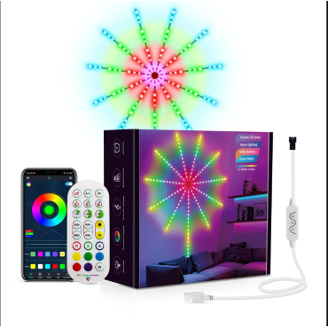 RGB Firework LED Duvar Lambası