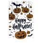 Halloween Temalı Balkabaklı Duvar Sticker Seti