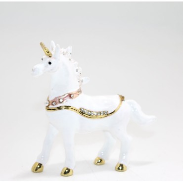 Swarovski Taşlı Tekli Unicorn Figürü 