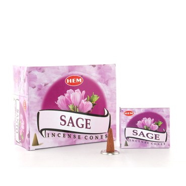 Sage Aromalı Konik Tütsü