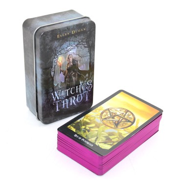 Metal Kutulu Tarot Kartı Witches Tarot