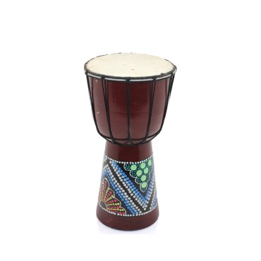 Batikli Ahşap Darbuka 25 Cm