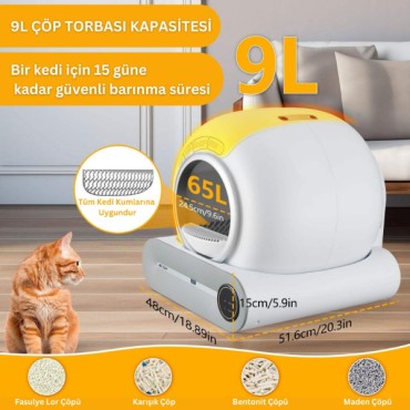 Akıllı Otomatik Kedi Tuvaleti