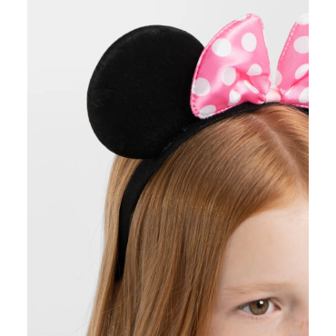 Pembe Fiyonklu Minnie Mouse Tacı 