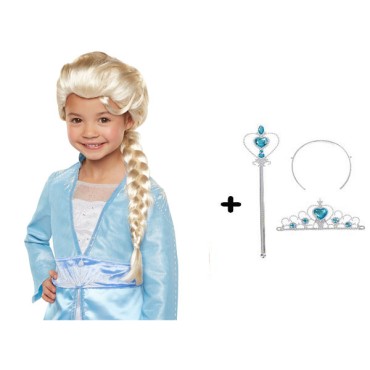 Karlar Ülkesi Frozen Elsa Kostüm Seti Çocuk Boy