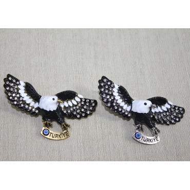 Swarovski Taşlı Kartal Figürlü Magnet 