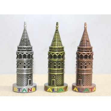 10 cm Metal Galata Kulesi 