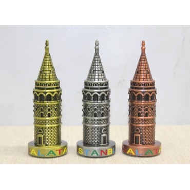 13 cm Metal Galata Kulesi 