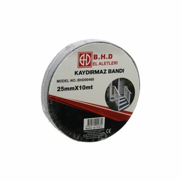 Kaydırmaz Siyah Bant 25 mm X 10 mt 