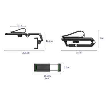 1080° Dönebilen Çok Fonksiyonlu Telefon Tutucu 