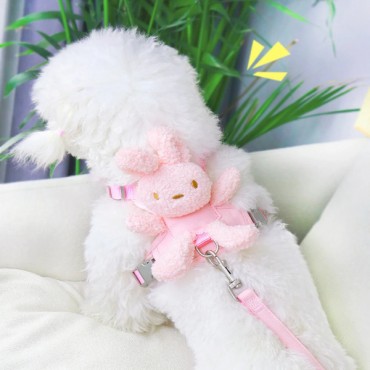 Evcil Hayvan Peluş Ayıcıklı Göğüs Gezdirme Tasması Set 