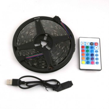 RGB Şerit 30 LED Kumandalı USB Bağlantılı 