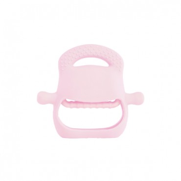 Pembe Bebek Silikon Diş Kaşıyıcı  