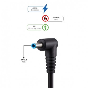 19.5V 4.62A 4.5 * 3.0mm 90W HP İçin Laptop Adaptör