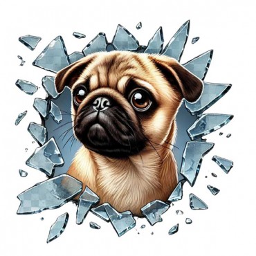 Fulcar Köpek Tasarımlı Araç Stickerı
