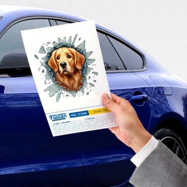 Fulcar Köpek Tasarımlı Araç Stickerı