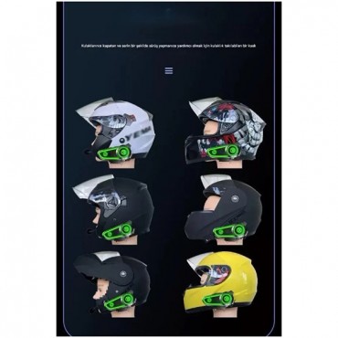 RGB Motosiklet Kask Kulaklığı 