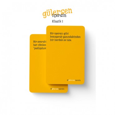 Gülersen İçersin Klasik 1 - Eğlenceli Kart Oyunu