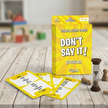 Yasaklı Kelime Oyunu Don't Say It! Çocuklar - Eğlenceli Kart Oyunu