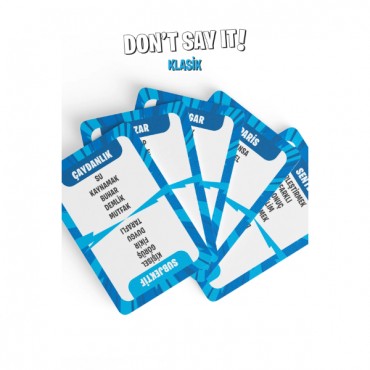 Yasaklı Kelime Oyunu Don't Say It! Klasik - Eğlenceli Kart Oyunu